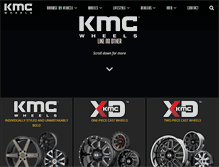 Tablet Screenshot of kmcwheels.com